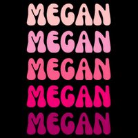 Megan Personal Name Custom Customized Personalized T-Shirt