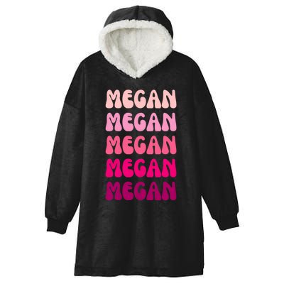 Megan Personal Name Custom Customized Personalized Hooded Wearable Blanket