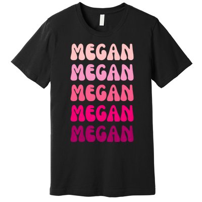 Megan Personal Name Custom Customized Personalized Premium T-Shirt