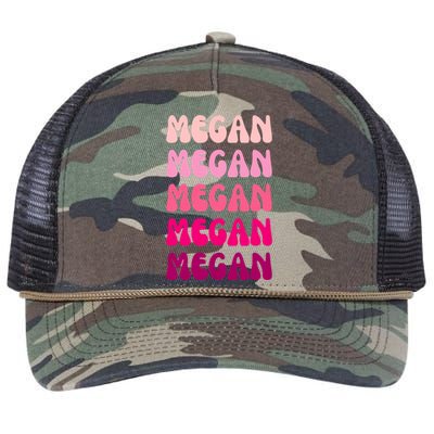 Megan Personal Name Custom Customized Personalized Retro Rope Trucker Hat Cap