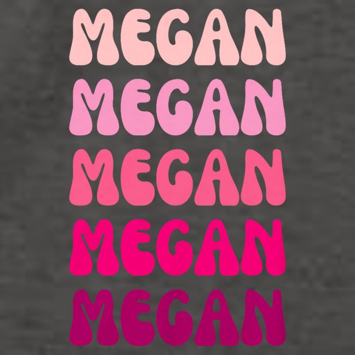Megan Personal Name Custom Customized Personalized Vector Backpack