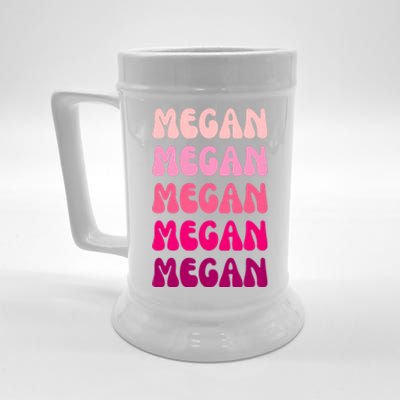 Megan Personal Name Custom Customized Personalized Beer Stein