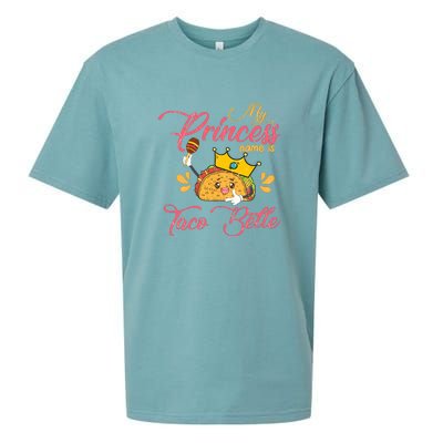 My Princess Name Is Taco Belle Funny Pun Cinco De Mayo Sueded Cloud Jersey T-Shirt