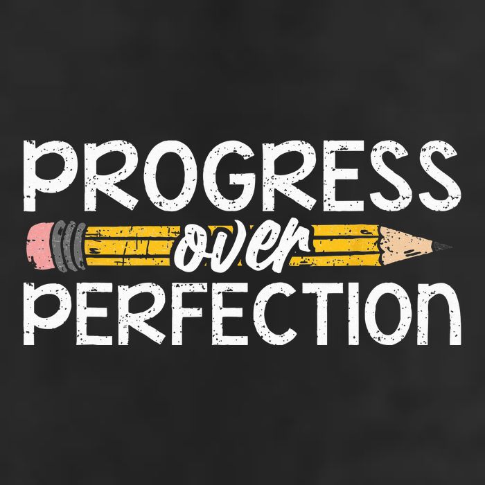 Motivational Progress Over Perfection Back To School Teacher Adult Drive Performance Visor