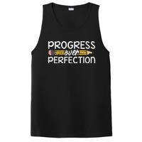 Motivational Progress Over Perfection Back To School Teacher PosiCharge Competitor Tank