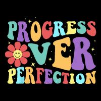 Motivational Progress Over Perfection Back To School Teacher Cooling Performance Crew T-Shirt