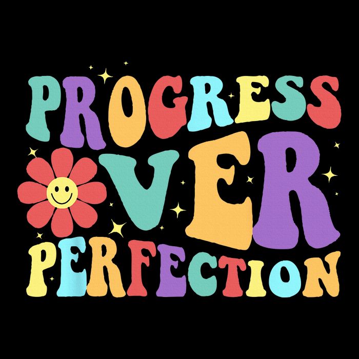 Motivational Progress Over Perfection Back To School Teacher Cooling Performance Crew T-Shirt