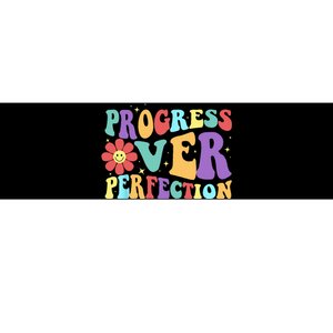 Motivational Progress Over Perfection Back To School Teacher Bumper Sticker