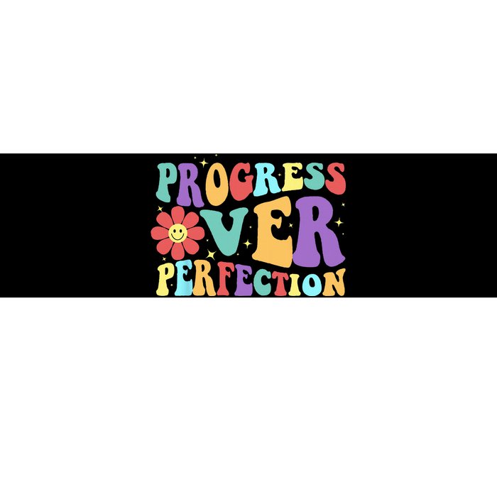 Motivational Progress Over Perfection Back To School Teacher Bumper Sticker