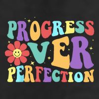 Motivational Progress Over Perfection Back To School Teacher Adult Drive Performance Visor