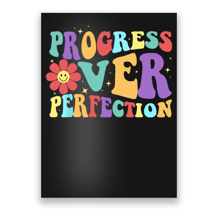 Motivational Progress Over Perfection Back To School Teacher Poster