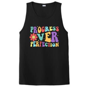 Motivational Progress Over Perfection Back To School Teacher PosiCharge Competitor Tank