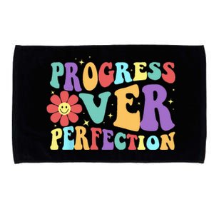 Motivational Progress Over Perfection Back To School Teacher Microfiber Hand Towel