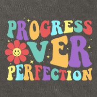 Motivational Progress Over Perfection Back To School Teacher Cotton Canvas Backpack