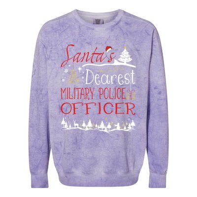 Military Police Officer Xmas Job Cute Christmas Great Gift Colorblast Crewneck Sweatshirt