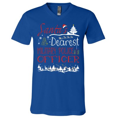 Military Police Officer Xmas Job Cute Christmas Great Gift V-Neck T-Shirt