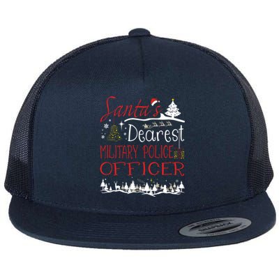 Military Police Officer Xmas Job Cute Christmas Great Gift Flat Bill Trucker Hat