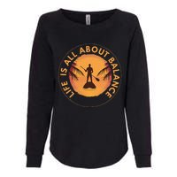 Men Paddleboarder On SUP Paddle Board For Standup Paddling Womens California Wash Sweatshirt