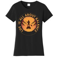 Men Paddleboarder On SUP Paddle Board For Standup Paddling Women's T-Shirt