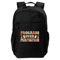 Motivational Progress Over Perfection Back To School Teacher Backpack