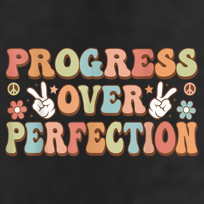 Motivational Progress Over Perfection Back To School Teacher Adult Drive Performance Visor