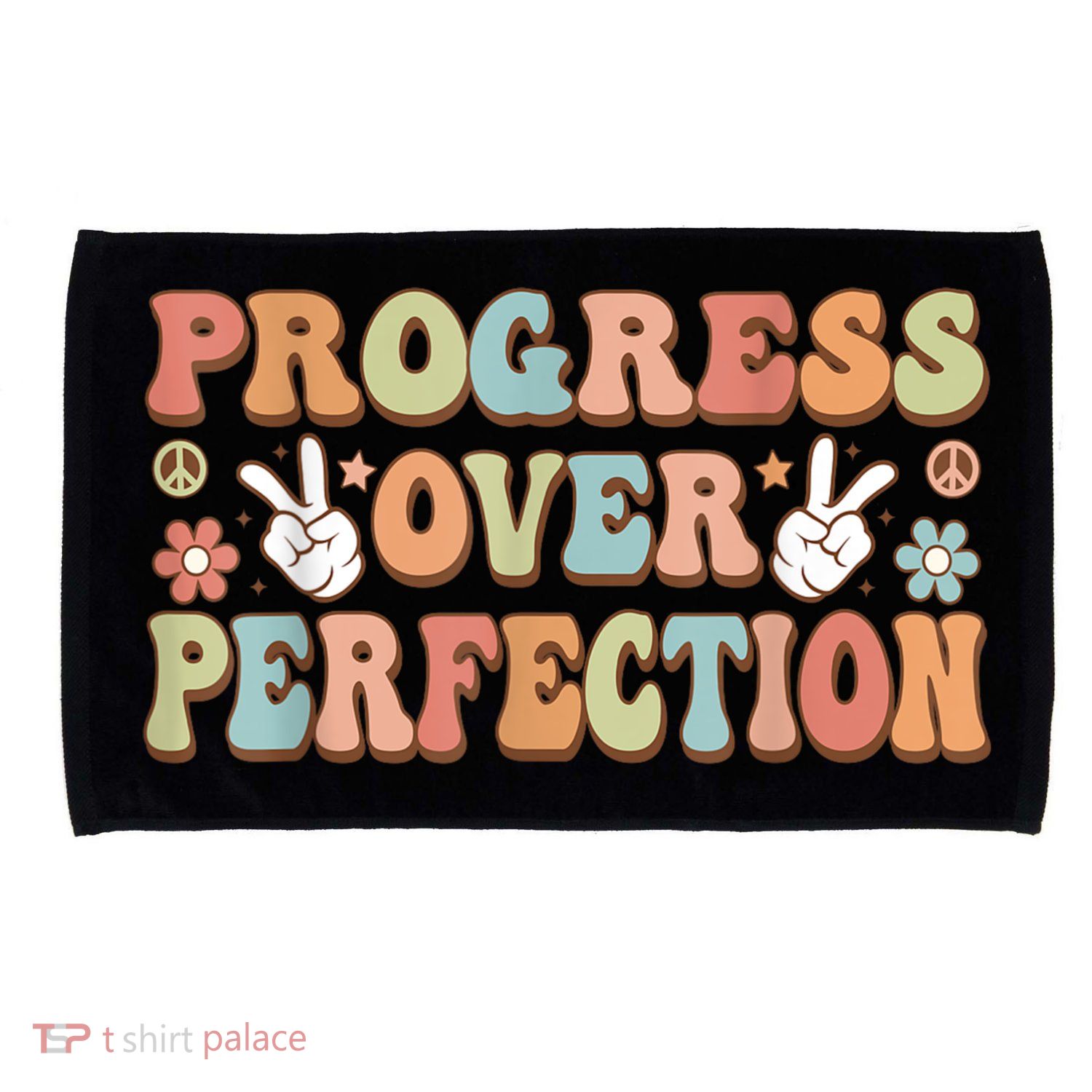 Motivational Progress Over Perfection Back To School Teacher Microfiber Hand Towel