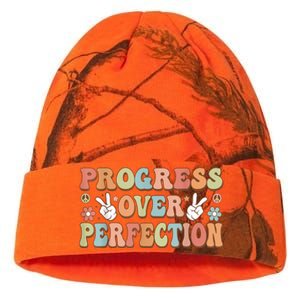 Motivational Progress Over Perfection Back To School Teacher Kati Licensed 12" Camo Beanie