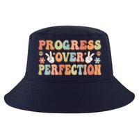 Motivational Progress Over Perfection Back To School Teacher Cool Comfort Performance Bucket Hat