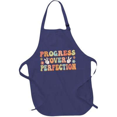 Motivational Progress Over Perfection Back To School Teacher Apron