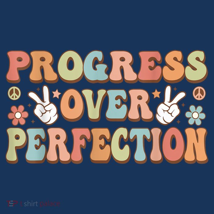 Motivational Progress Over Perfection Back To School Teacher Flatbill Hat