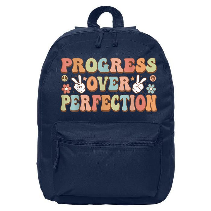 Motivational Progress Over Perfection Back To School Teacher 16 in Basic Backpack