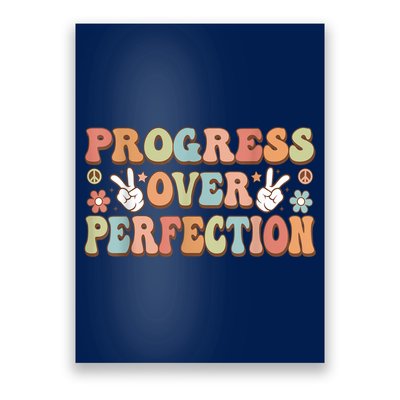 Motivational Progress Over Perfection Back To School Teacher Poster