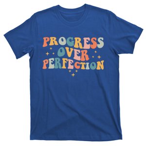 Motivational Progress Over Perfection Back To School Teacher T-Shirt