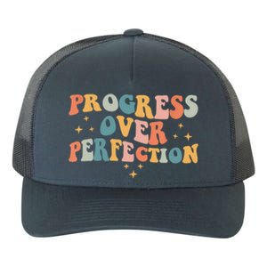 Motivational Progress Over Perfection Back To School Teacher Yupoong Adult 5-Panel Trucker Hat