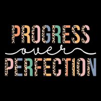 Motivational Progress Over Perfection Leopard Print Teacher 16 in Basic Backpack