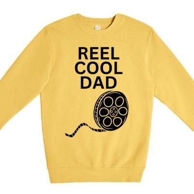 Movie Producer Or Actor Reel Cool Dad Fathers Day Cool Gift Premium Crewneck Sweatshirt