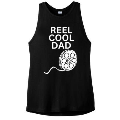 Movie Producer Or Actor Reel Cool Dad Fathers Day Cool Gift Ladies PosiCharge Tri-Blend Wicking Tank