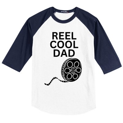 Movie Producer Or Actor Reel Cool Dad Fathers Day Cool Gift Baseball Sleeve Shirt