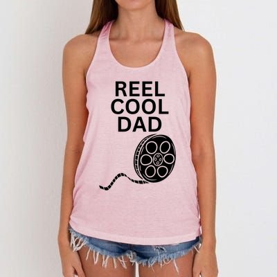 Movie Producer Or Actor Reel Cool Dad Fathers Day Cool Gift Women's Knotted Racerback Tank