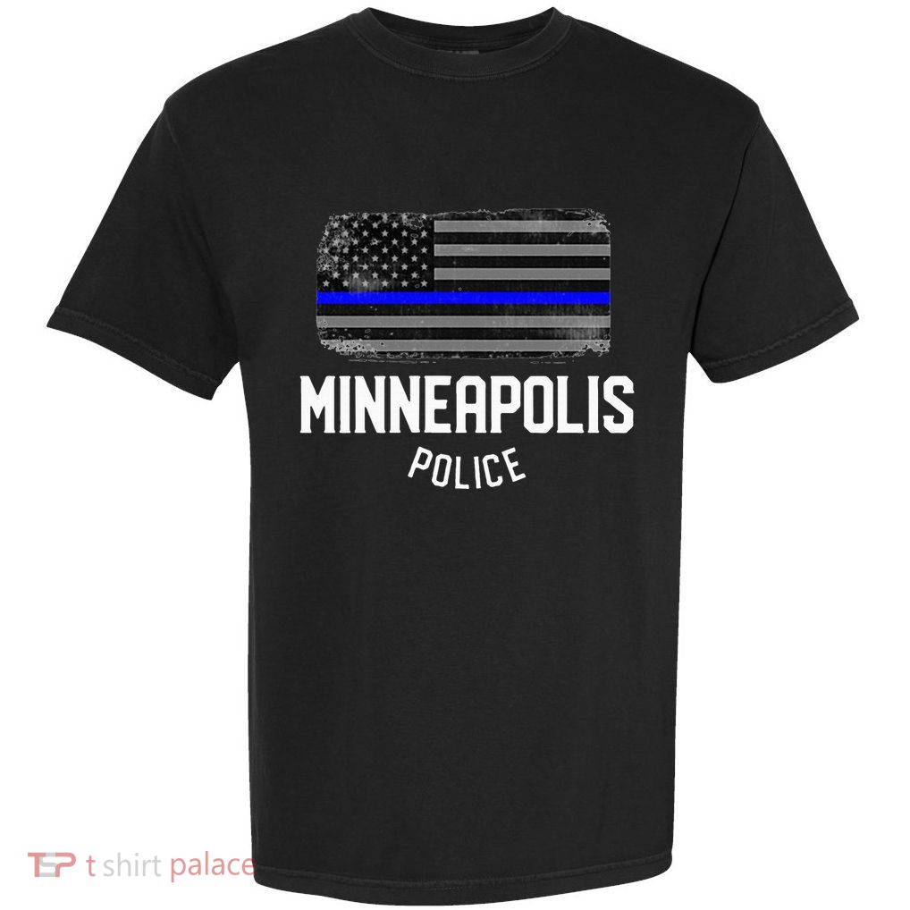 Minneapolis Police Officer Minnesota Policeman Duty Garment-Dyed Heavyweight T-Shirt