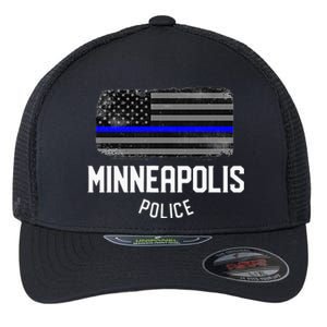 Minneapolis Police Officer Minnesota Policeman Duty Flexfit Unipanel Trucker Cap