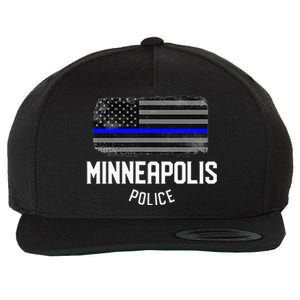 Minneapolis Police Officer Minnesota Policeman Duty Wool Snapback Cap