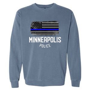 Minneapolis Police Officer Minnesota Policeman Duty Garment-Dyed Sweatshirt