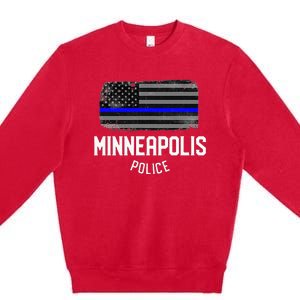 Minneapolis Police Officer Minnesota Policeman Duty Premium Crewneck Sweatshirt