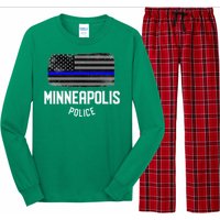 Minneapolis Police Officer Minnesota Policeman Duty Long Sleeve Pajama Set