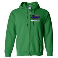 Minneapolis Police Officer Minnesota Policeman Duty Full Zip Hoodie