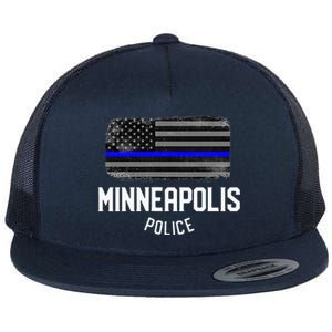 Minneapolis Police Officer Minnesota Policeman Duty Flat Bill Trucker Hat