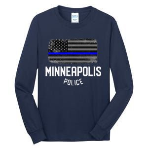 Minneapolis Police Officer Minnesota Policeman Duty Tall Long Sleeve T-Shirt