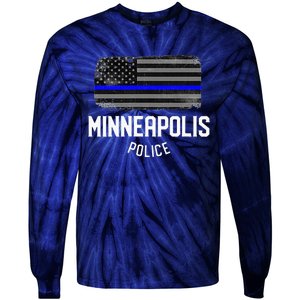 Minneapolis Police Officer Minnesota Policeman Duty Tie-Dye Long Sleeve Shirt