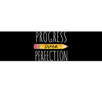 Motivational Progress Over Perfection Back To School Teacher Bumper Sticker